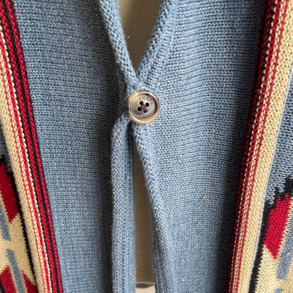 Chaps Multicolor Patterned Vest - image 4